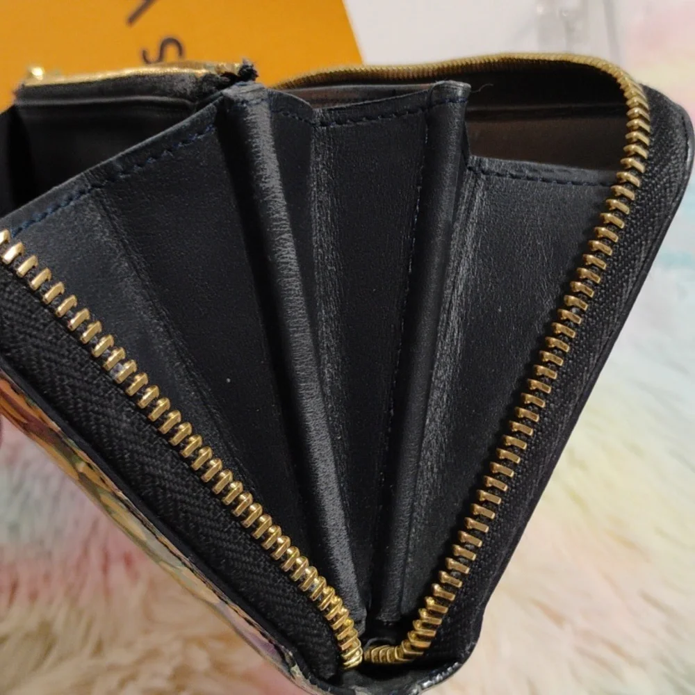 SALE! Authentic Louis Vuitton Vernis Leopard Zip Around Wallet CA0131 - Picture 14 of 16